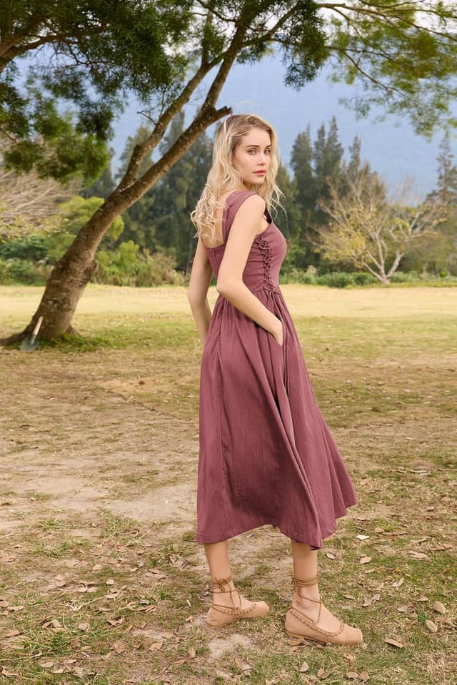 Thumbnail 1 de SCARLET DARKNESS Abito senza maniche maxi A-Linea 📷