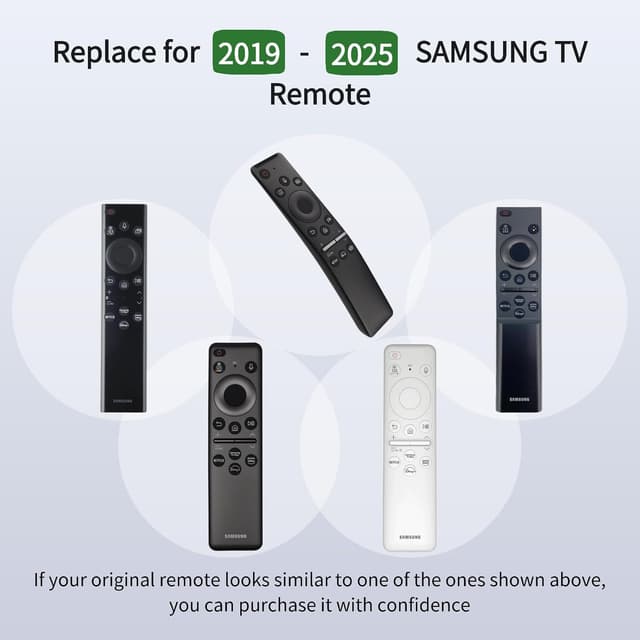 Detalle 2 de ORQRQO Replacement Voice Remote for Samsung Smart TVs (2019–2025) — Voice Control, 2-Year Warranty