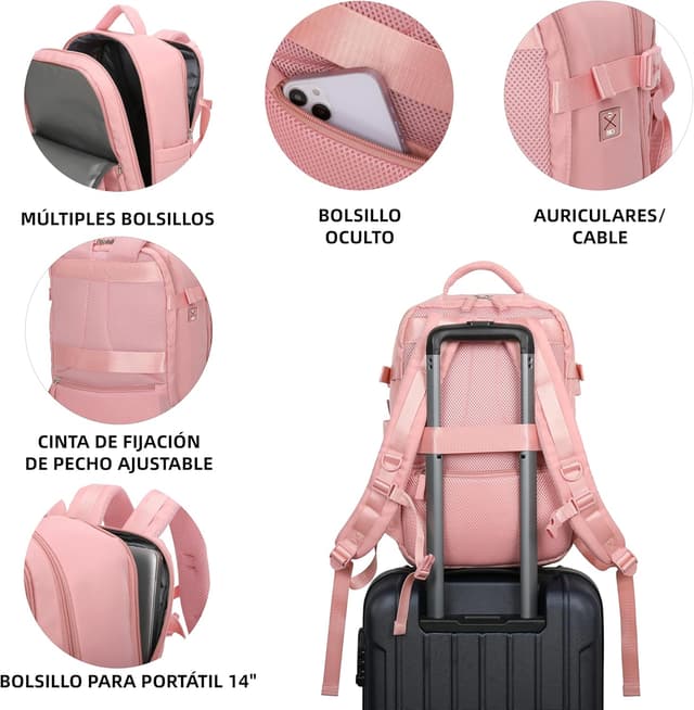 Thumbnail 4 de RAYKONG Mochila Cabina Ryanair 40x20x25cm 20L