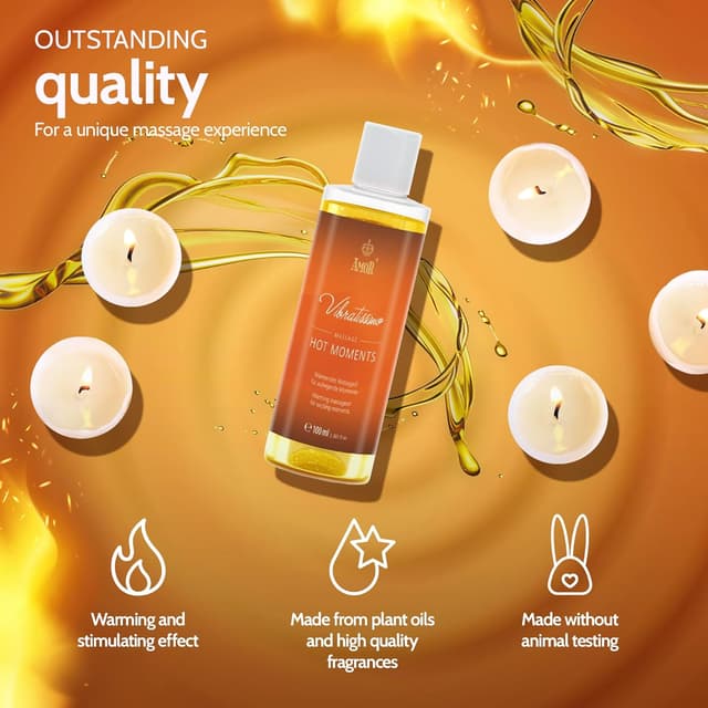 Thumbnail 3 de Vibratissimo Hot Moments warming massage oil 100 ml