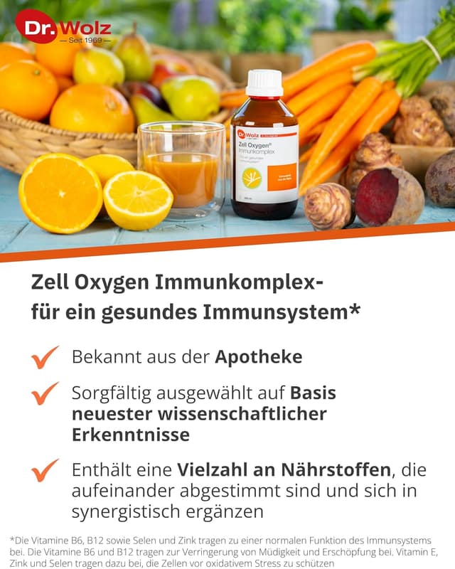 Detalle 2 de Dr. Wolz Zell Oxygen Immunkomplex 3x 250 ml