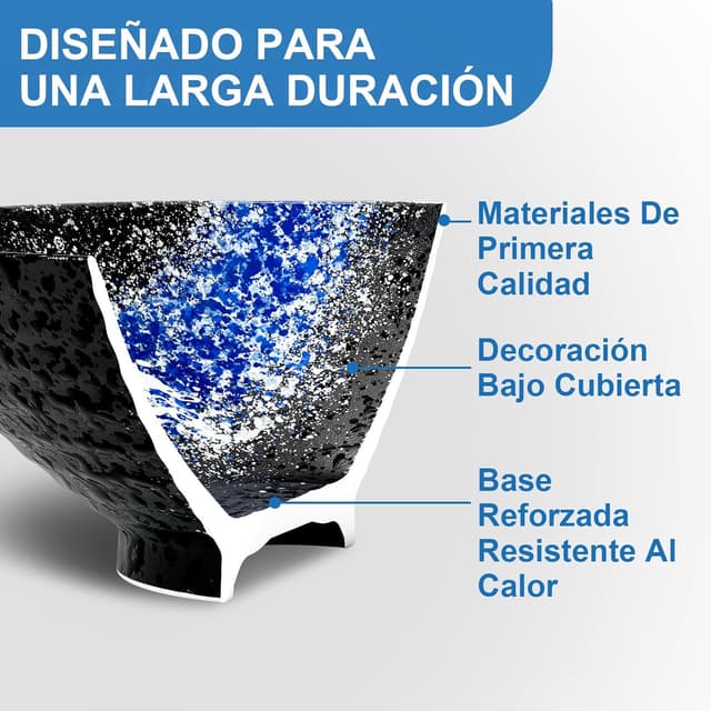 Thumbnail 1 de YTLEMON 8 pulgadas Tazones de cerámica 2 unidades