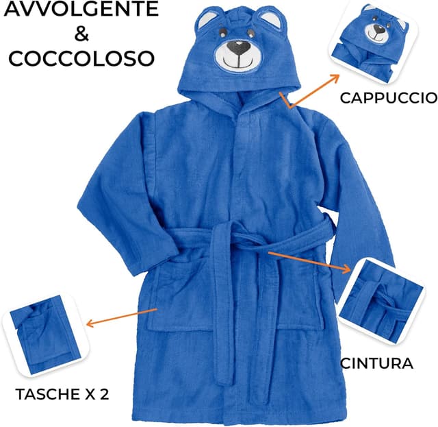 Thumbnail 3 de Baroni Home Accappatoio Orsetto Bambini