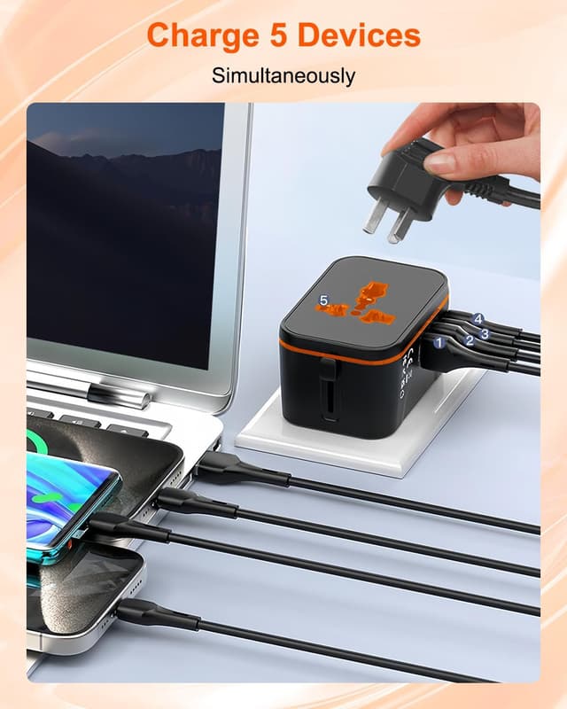 Thumbnail 6 de Universal Travel Adapter with 2 USB‑C 1920W