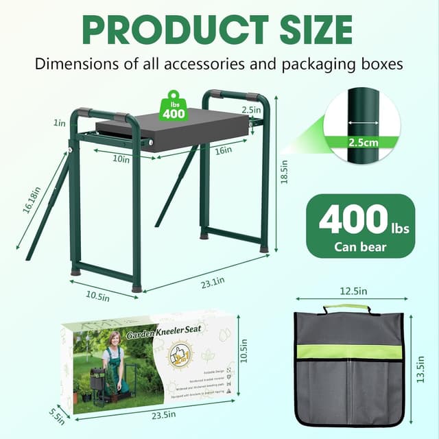 Detalle 2 de Onadak Garden Kneeler Seat, 4.5kg frame