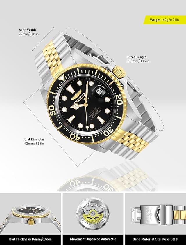 Detalle de Invicta Pro Diver reloj automático 42 mm