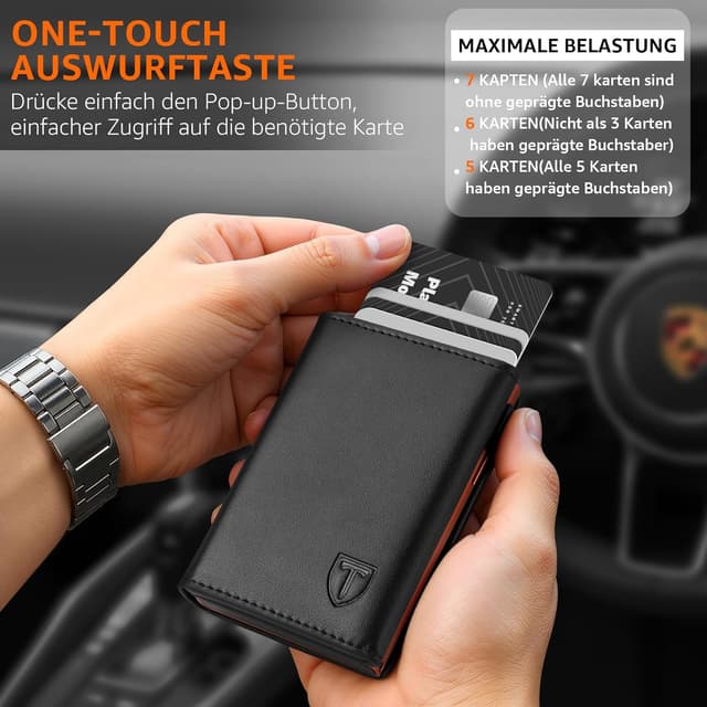 Detalle 1 de TEEHON Smart Wallet 3.0 Geldbörse mit RFID