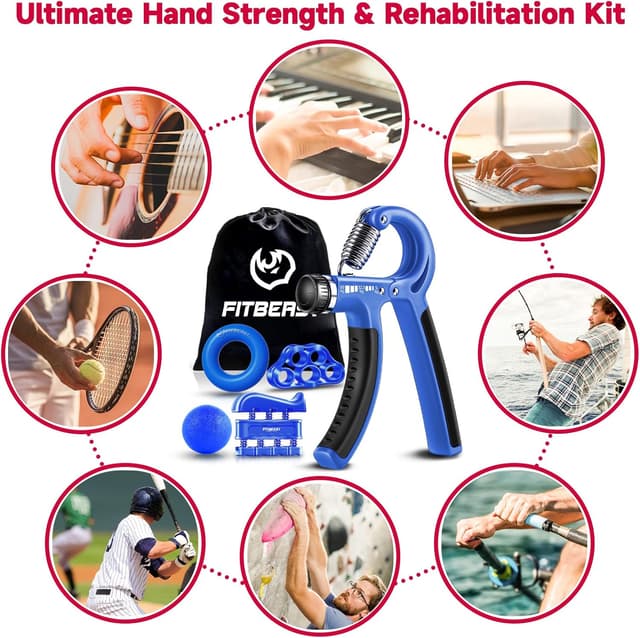 Thumbnail 4 de FitBeast Grip Strengthener 5 Pack for Forearm Strength