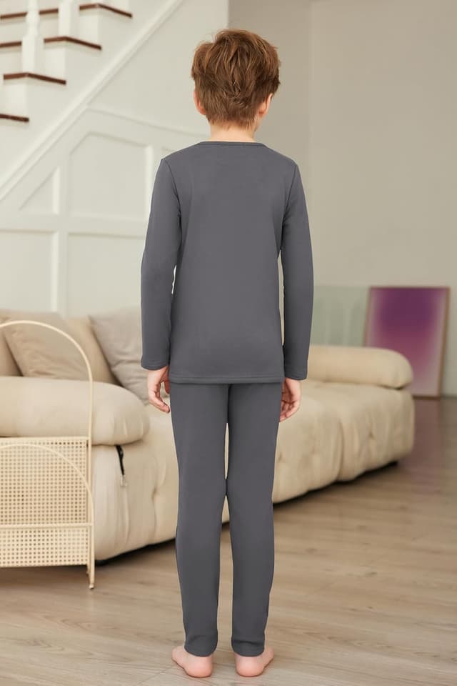 Detalle de Arshiner Intimo termico bambina/bambino in tessuto traspirante con bambù (pantaloni e maglia) 5-12 anni