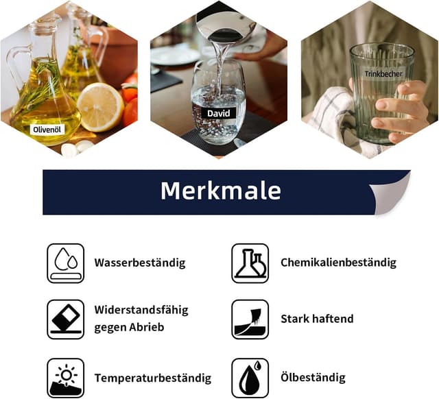 Detalle de 3er-Pack Kunststoff-Etikettenband für Dymo LetraTag, 12 mm (schwarzer Druck auf weiß/klare Schrift auf schwarz)