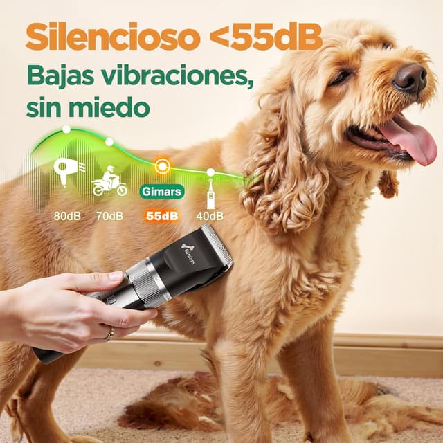 Thumbnail 3 de Gimars Gimars máquina cortar pelo perros 7000 rpm