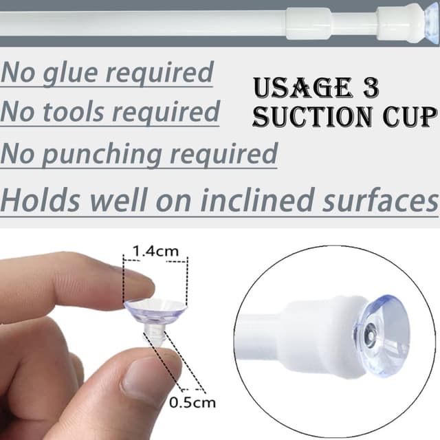 Detalle 1 de GDEVKHN bastoni tende a pressione 58-85 cm