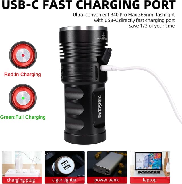 Detalle 1 de DARKBEAM UV Torce 365nm 36W