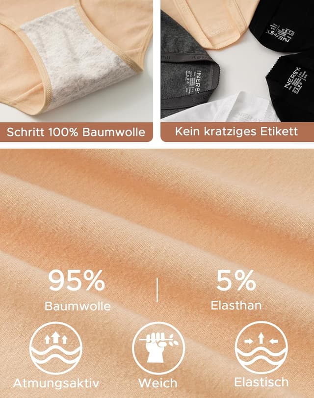 Thumbnail 4 de INNERSY Unterhosen Damen 5er Pack 🩲