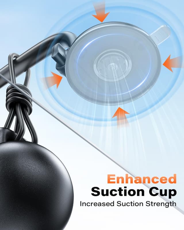 Detalle de APPS2Car Cell Phone Holder for Car Dashboard & Windshield (Long Arm, Anti-Shake, Strong Suction Mount)