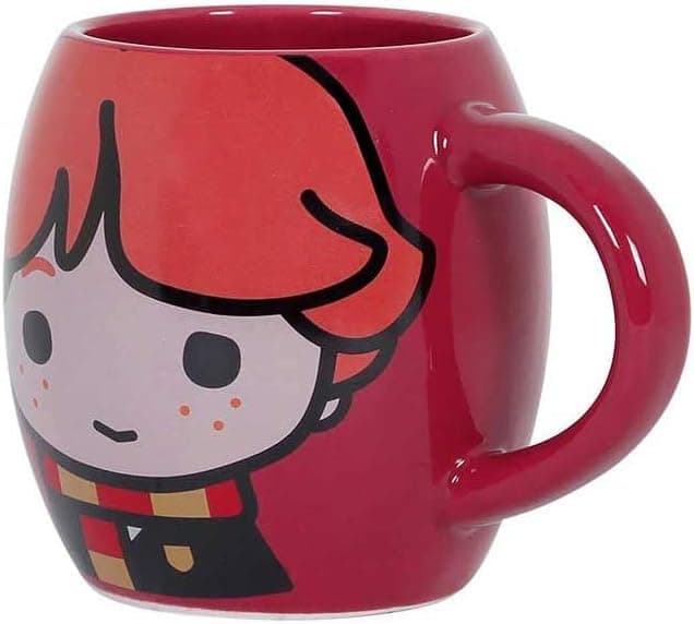 Thumbnail 1 de Harry Potter Ron Chibi Taza Oval Roja 14x10.5 cm