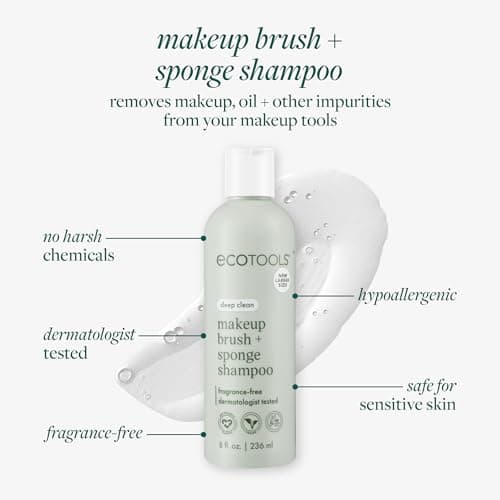 Thumbnail 2 de EcoTools Makeup Brush + Sponge Shampoo 8 fl. oz