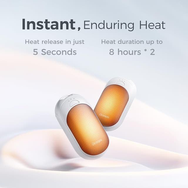 Detalle de OCOOPA Magnetische Handwärmer UT3 Lite (2 Stück), wiederaufladbar, 3 Heizstufen