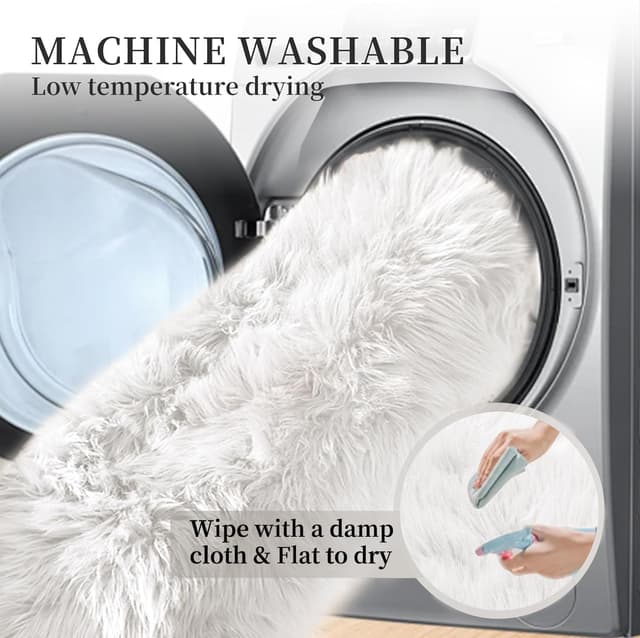 Thumbnail 5 de ORINOVA Tapis Rond Blanc 120 cm