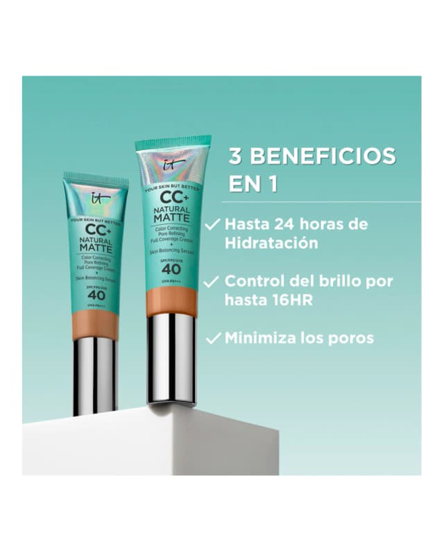 Detalle de IT Cosmetics Base CC+ Natural Matte SPF 40