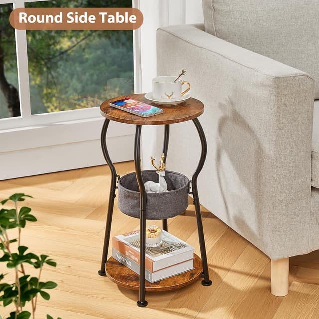 Thumbnail 1 de ZEXVIDA Round Side Table 40 x 40 x 55 cm