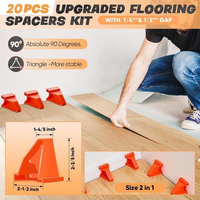 Detalle de Saker wood flooring installation kit 63-piece