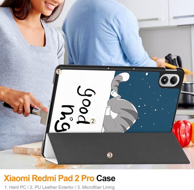 Detalle 2 de Fitudoos Hülle für Redmi Pad 2 Pro 12,1