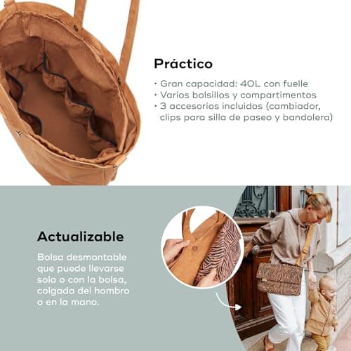 Detalle 2 de Babymoov Sac Tote 40 L, cabas multifacteur ⚙