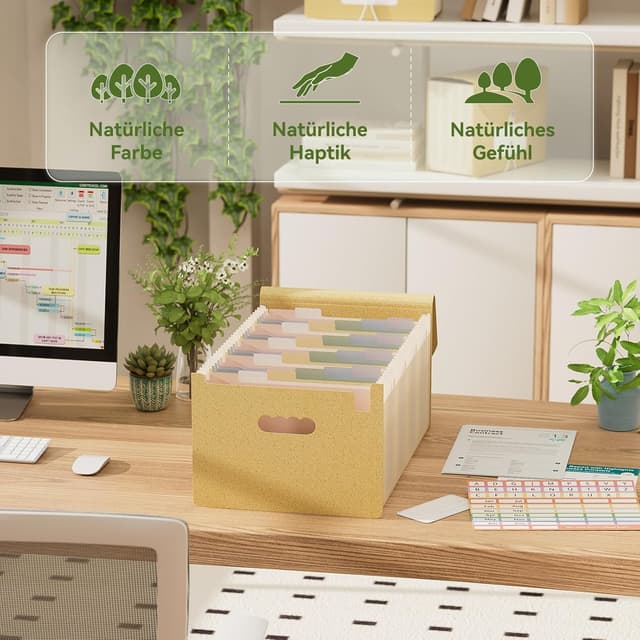 Detalle 2 de EcoStash Dokumentenmappe A4 26 Fächer