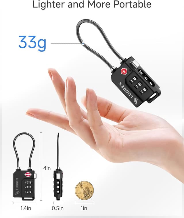 Thumbnail 2 de LUGGEX Suitcase Locks TSA-approved 4-pack 🔒