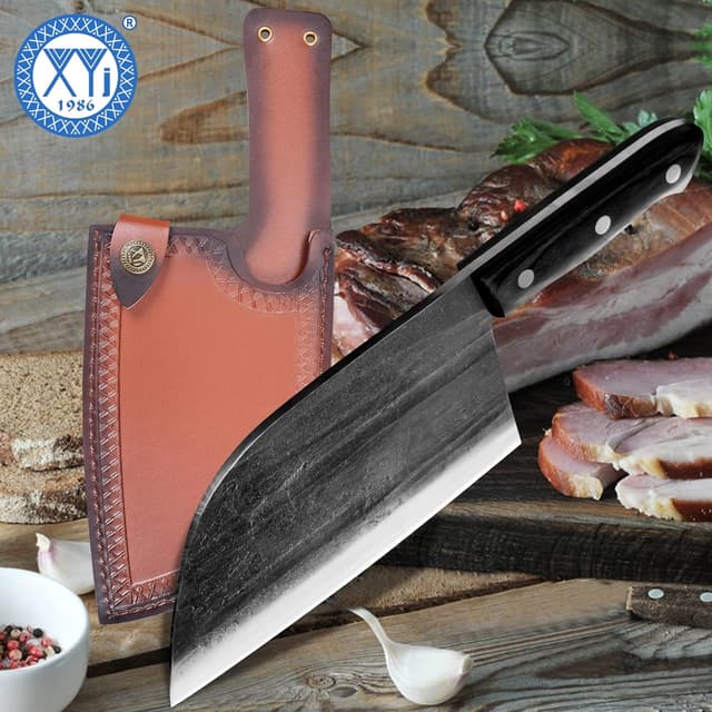 Thumbnail 6 de XYJ Chef Knife y Pinzas de Carne, 7.5" 🌟 Años de Tradición