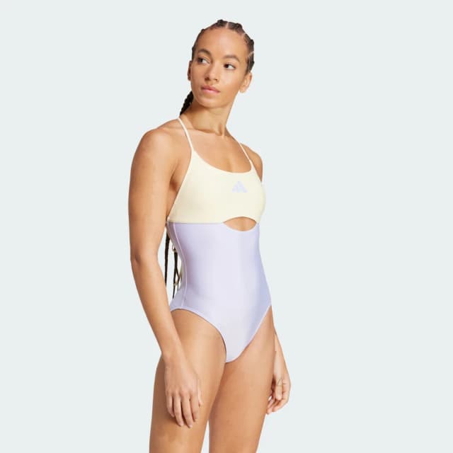 Thumbnail 2 de Adidas Bañador Padded Colorblock X-Back Violeta