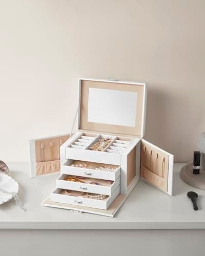 Thumbnail 7 de SONGMICS Caja Joyero 4 Niveles JBC159W01