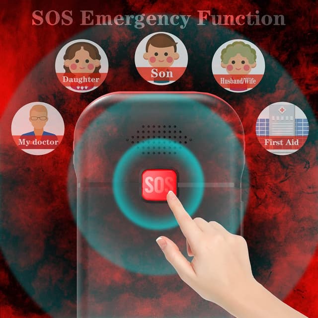 Thumbnail 2 de ukuu Easy-Use Big Button Phone 1800mAh