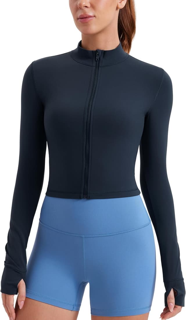 Detalle de CRZ YOGA Donna Butterluxe giacca da allenamento con zip integrale Slim Fit