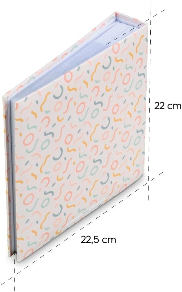 Detalle de Memo-Album „Sprinkled“ für 200 Fotos im Format 10×15 cm (Snakes) – mit Beschriftungsfeld