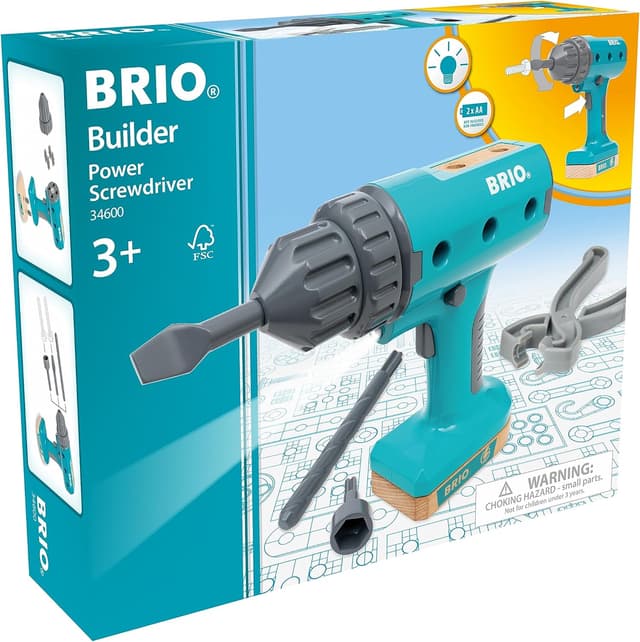 Detalle de BRIO Builder 34600 Cacciavite elettrico per costruzioni e giochi di ruolo (dai 3 anni)