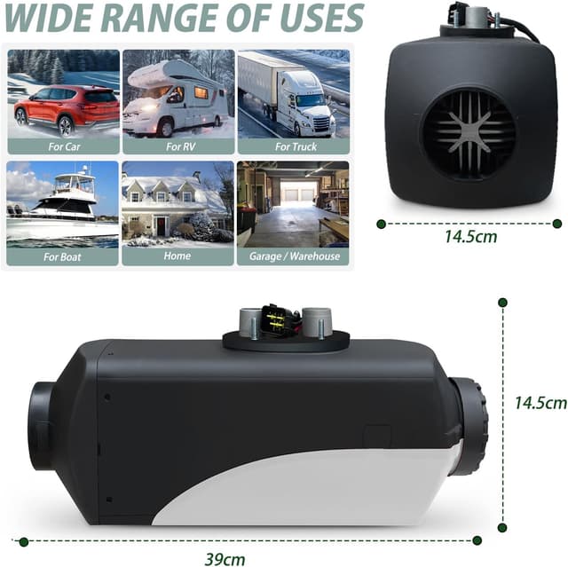 Detalle 2 de 12V Diesel air heater 8KW for cars