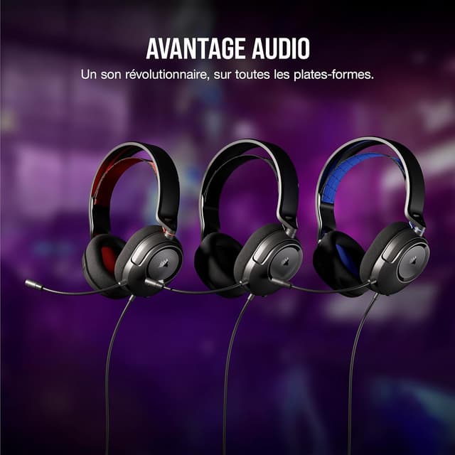 Detalle 2 de Corsair HS35 v2 Carbon wired gaming headset