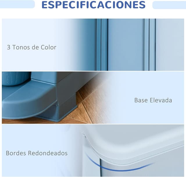 Thumbnail 4 de HOMCOM Torre de Almacenamiento Infantil 37x37x56,5 cm 🧸