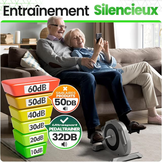 Thumbnail 5 de Ultrasport Mini Bike vélo d'exercice compact