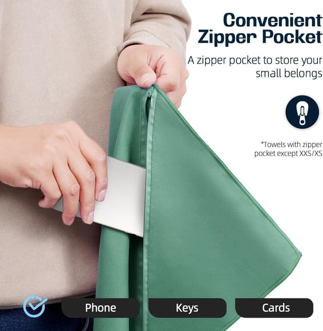 Detalle de BAGAIL Microfibre Travel Towel 100 x 200cm