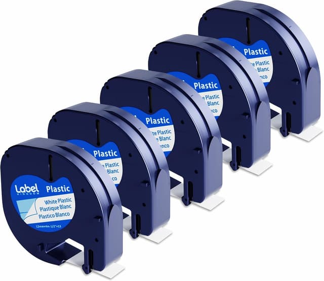 Detalle de Label KINGDOM Compatible LetraTag 12mm Tape 5-Pack