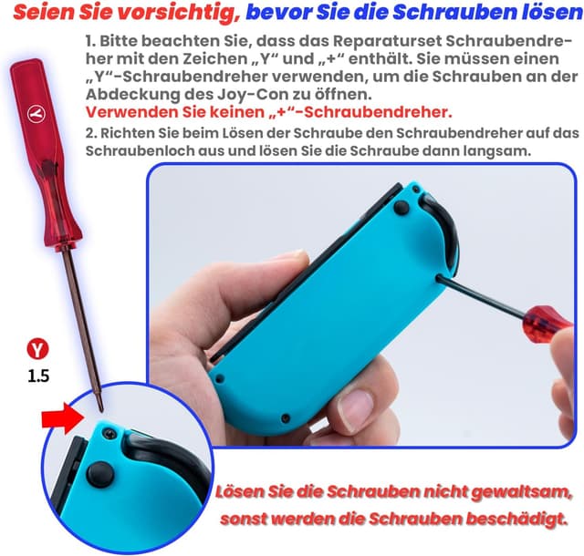 Detalle 2 de Mcbazel 18‑in‑1 Ersatzsatz für Switch Joy‑Con