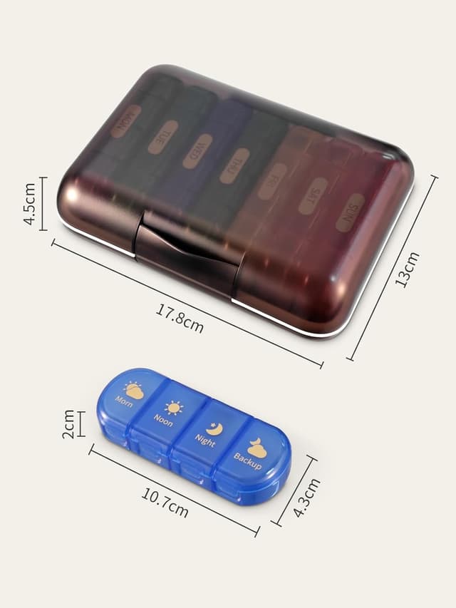 Detalle 2 de Pilulier hebdomadaire 7 jours pratique