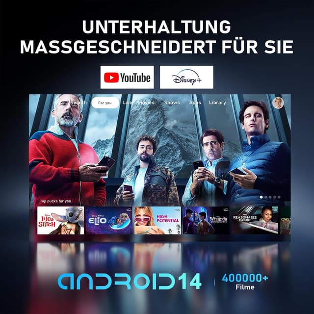 Detalle 2 de XuanPad White Beamer 4K mit 20000 Lumen