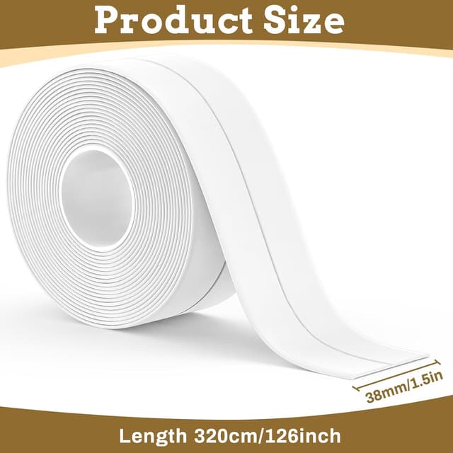 Detalle 2 de Fixmend Bath Sealant Strip 38mm x 3.2m rolls ๐
