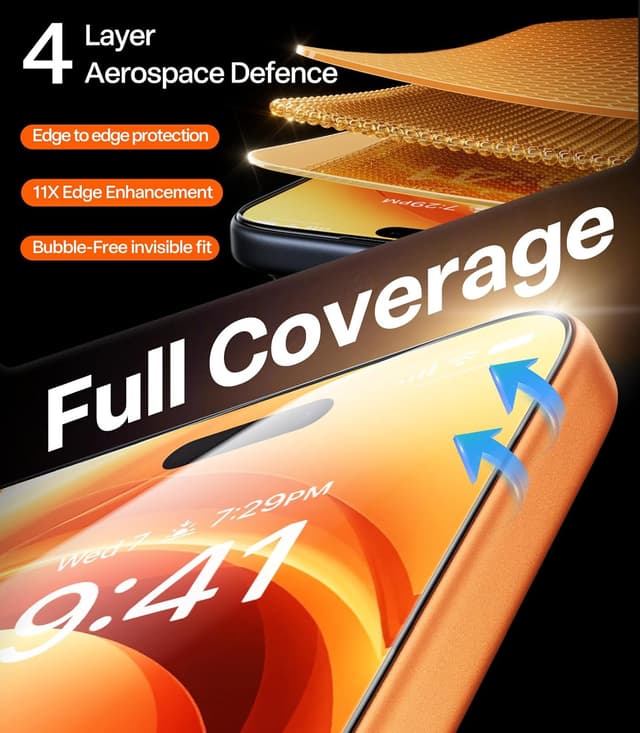 Thumbnail 4 de TORRAS Unbreakable iPhone 17 Pro screen protector 6.3-inch