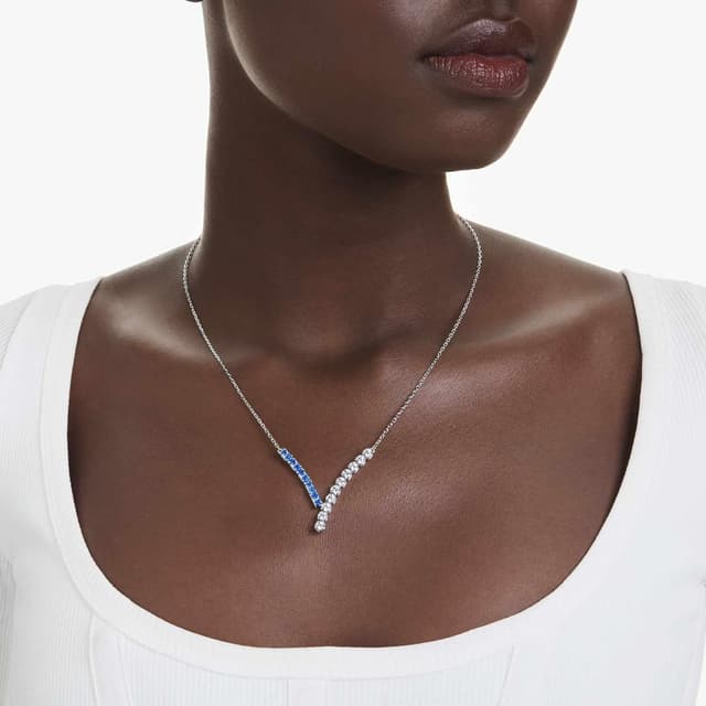 Thumbnail 5 de Swarovski Matrix Kollektion Blau Rhodiniert