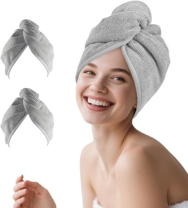 Imagen de Poyday Microfibre Hair Towel Wrap 10x26 inches en OfertitasTOP